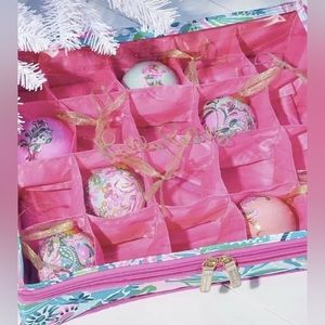 Lilly Pulitzer ornament organizer